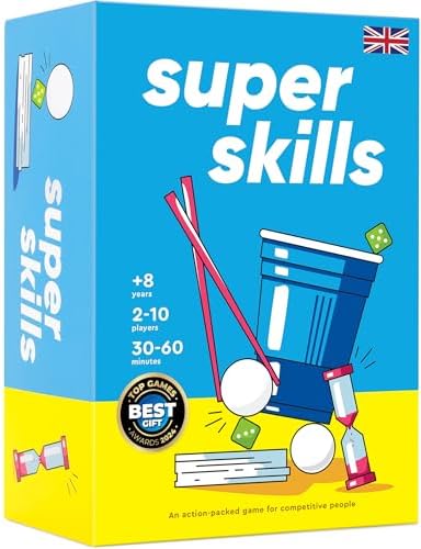 Super Skills Party Games for Teens, Kids, Adults - Fun Family Board
