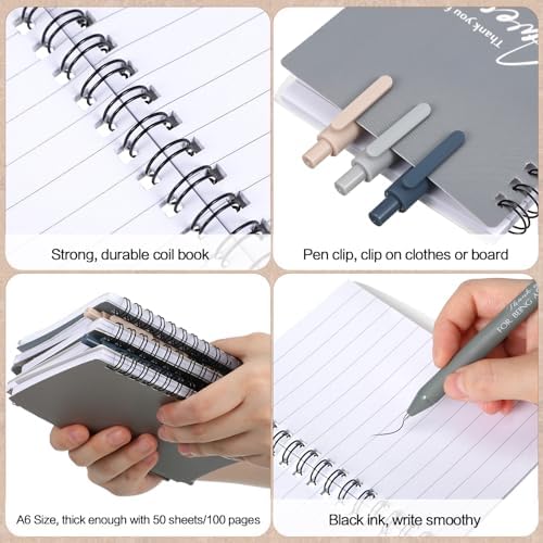 Honoson 10 Sets/20 Pcs Employee Notebook Pen Gifts, Stylish Color