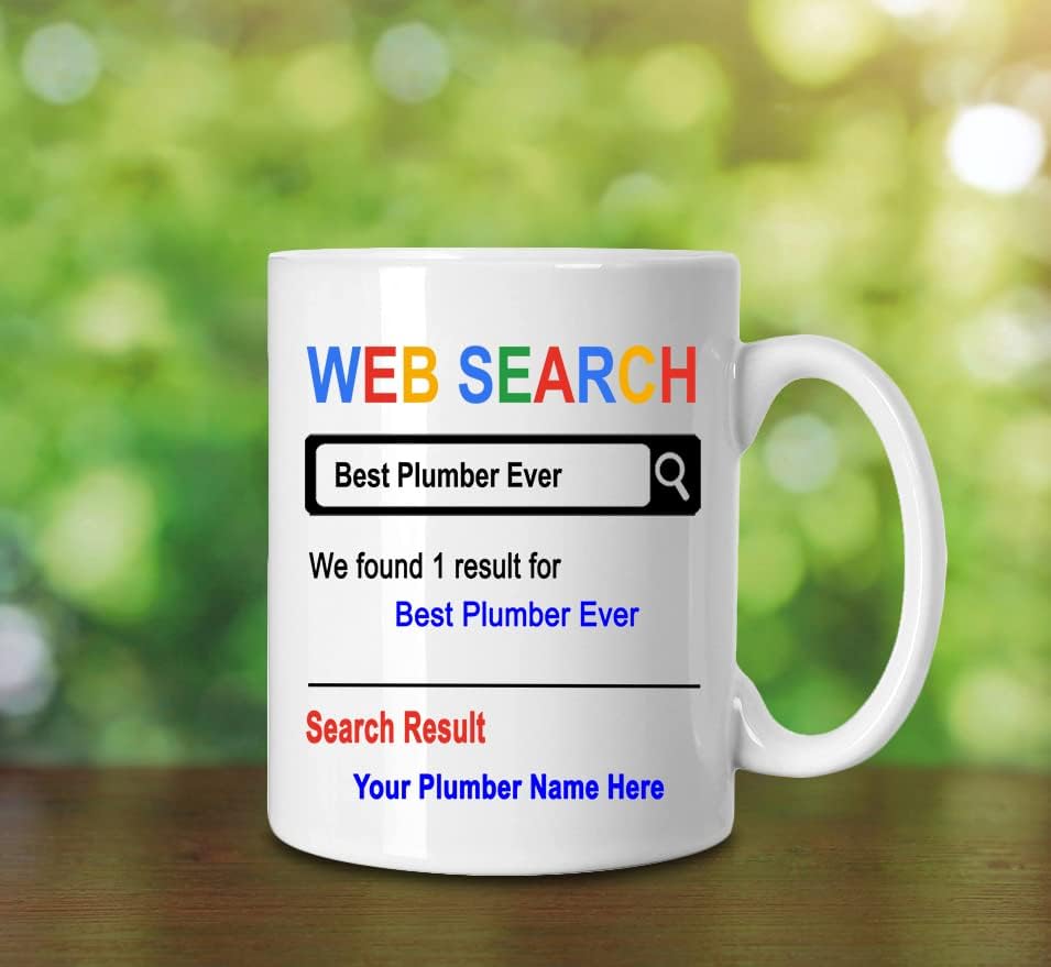 SpreadPassion Personalized Mug, Best Plumber Ever, Gift for Plumber