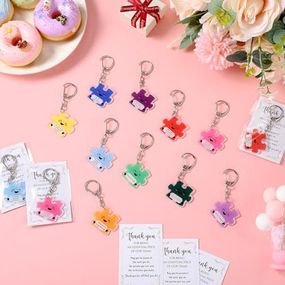 Geelin 20 Set Team Appreciation Gift, Motivational Keychain