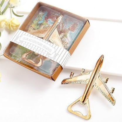 Airplane Bottle Opener in Gift Box, Gift for Pilot or Veteran, Party