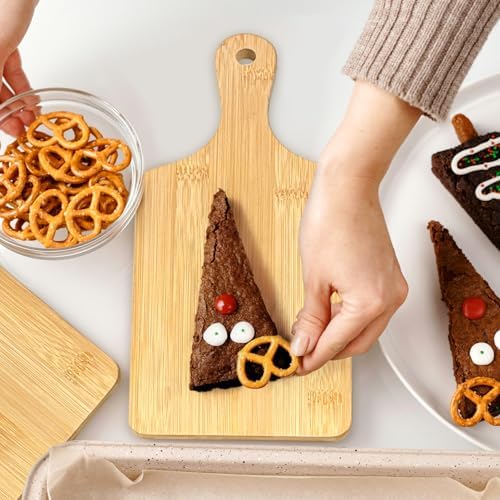 30 Pcs Cutting Boards with Handle 11" x 5" Wood Chopping Board Bulk