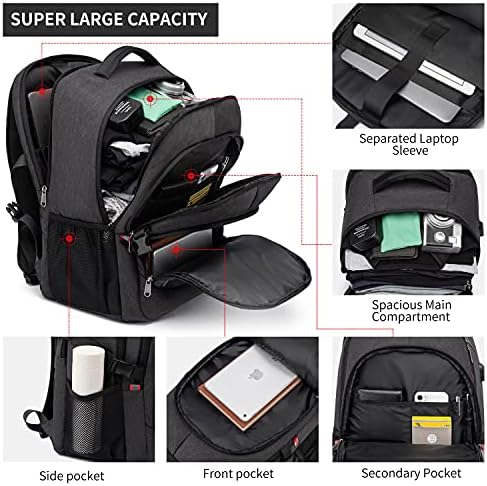 CAFELE Backpack,17.3in Durable Travel Laptop Backpack, College