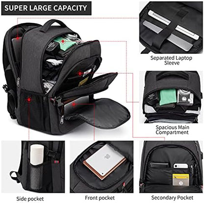 CAFELE Backpack,17.3in Durable Travel Laptop Backpack, College