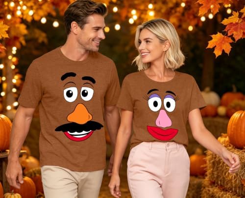 Sweet Potato Shirt Matching Couple Outfit Halloween Husband and Wife