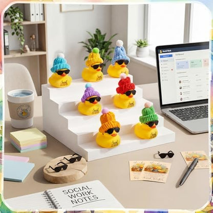 Liliful 24 Sets Adult Social Worker Gifts Rubber Ducks Party Favors