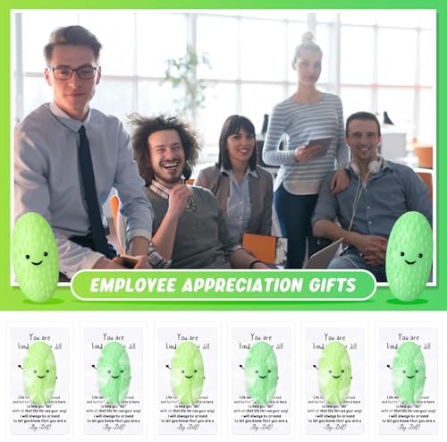 HyDren 25 Set Inspirational Pickle Gift Ball Bulk Motivational Card