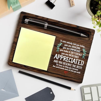 Motivational Sticky Note Holder Thank You Appreciation Gifts for Women