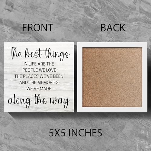 Inspirational Decor Box Sign for Home Living Room, The Best Things in