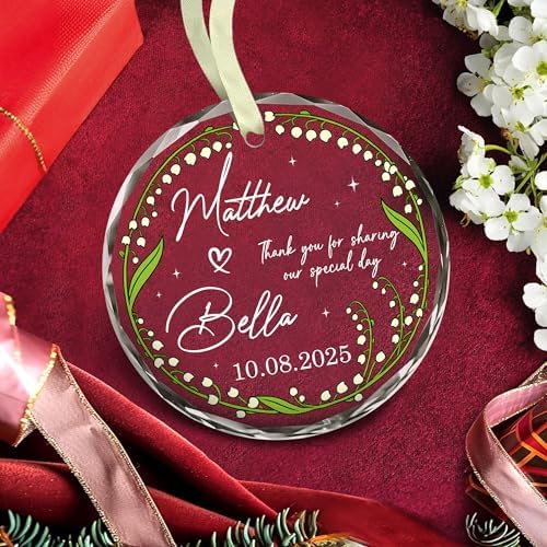 BSQUIELE Personalized Wedding Favor Ornaments for Guests - Promotional