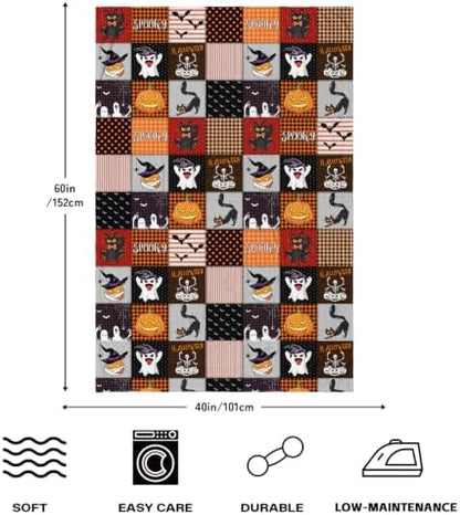 Halloween Throw Blanket, Fall Decorations for Home, 40x60inches