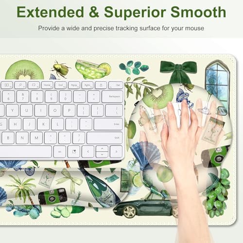 Mouse Pad, 4 in1 Large Desk Mat, Desk Pad Matt for Desktop, Anti-Slip