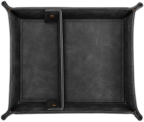 SITHON Valet Tray Desktop Storage Organizer with 2 Compartments