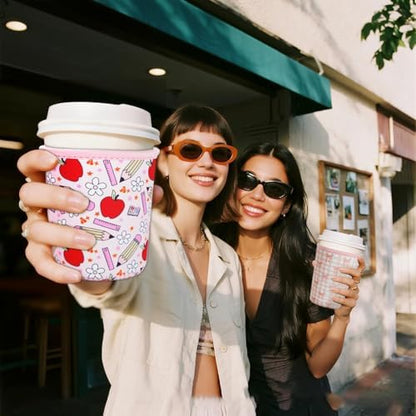 Reusable Insulated Sleeve for Iced Coffee Cup, Coffee Neoprene Sleeve
