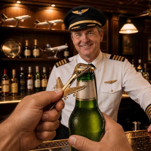 Airplane Bottle Opener in Gift Box, Gift for Pilot or Veteran, Party