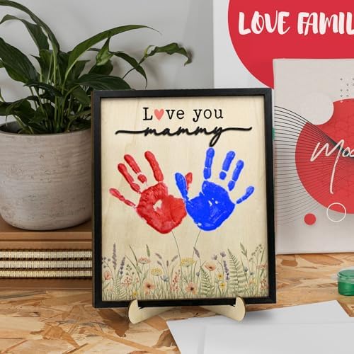 FONDCANYON Mammy Mother's Day Handprint Kit, Mom Mother's Day Birthday