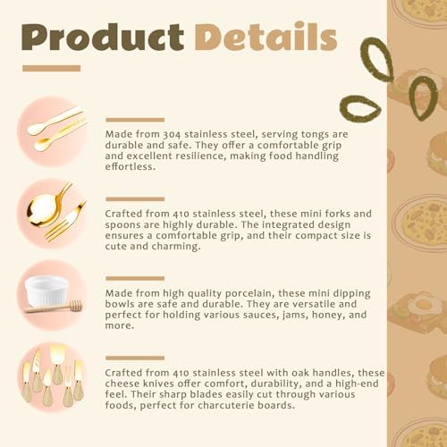 Charcuterie Boards Accessories Gold Charcuterie Utensils Cheese