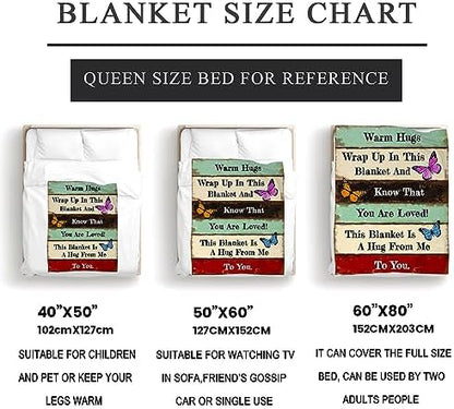 Get Well Gifts for Women Blanket After Surgery Warm Hugs Inspirational