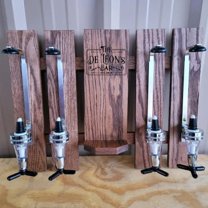 Personalized Wall Mounted Whiskey Dispenser for Home Bar