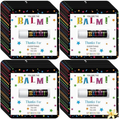 30 Pack Employee Appreciation Gift Bulk Thank You Lip Balms, Vanilla