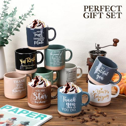 Didaey 10 Pcs Thank You Mugs Employee Appreciation Gifts Bulk for