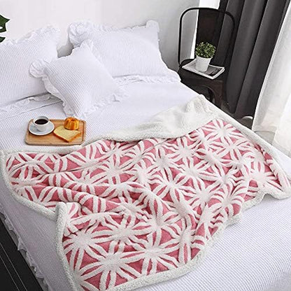 LOMAO Sherpa Fleece Blanket Gifts for Mom Dad Cozy Soft Throw Blanket