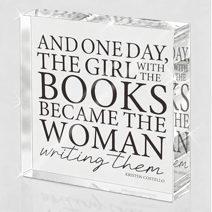 Writer Gifts for Women, Writing Decor for Desk, Shelf