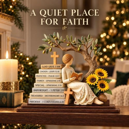 Christian Gifts for Women: Bible Verse Decor, God Says I Am Decorative