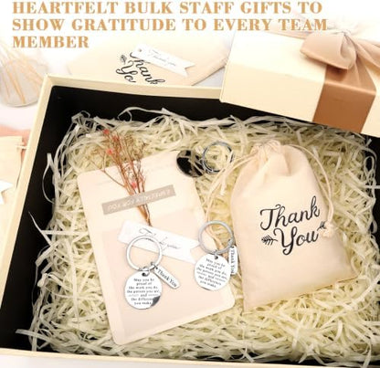 NICEMOVIC 45 Pcs Employee Thank You Gifts Bulk, Thank You Keychain