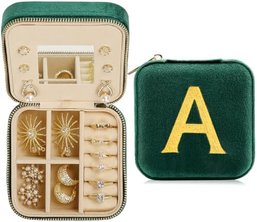 Jenria Christmas Gift for Women, Travel Jewelry Case for Women