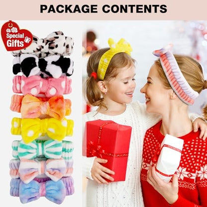 YOOVR 8pcs Spa Headband, Christmas Stocking Stuffers for Teen Girls