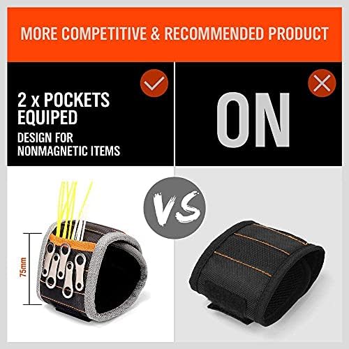 HORUSDY Magnetic Wristband, Stocking Stuffers, Gifts for Men, Premium