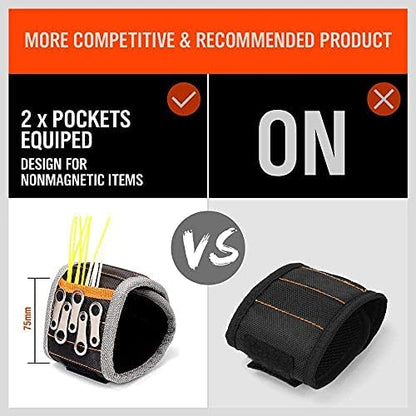 HORUSDY Magnetic Wristband, Stocking Stuffers, Gifts for Men, Premium