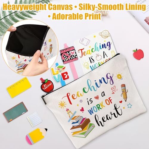 6 Pcs Teacher Appreciation Gifts Pens Sticky Notes A5 Spiral Notebooks