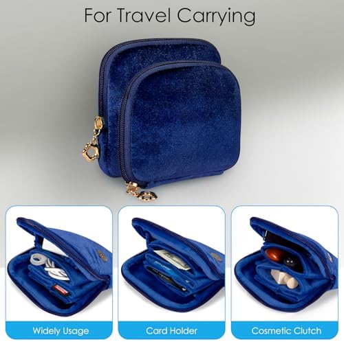 SITHON Double Layer Travel Jewelry Case with Ring Holder