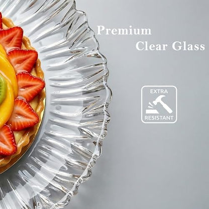 Large Glass Serving Platter 12.5” (31.5 cm) – Elegant Clear