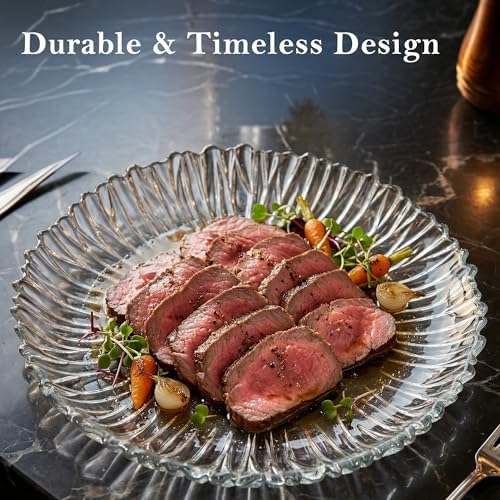 Large Glass Serving Platter 12.5” (31.5 cm) – Elegant Clear