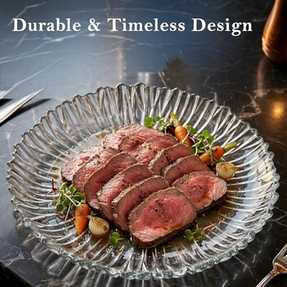 Large Glass Serving Platter 12.5” (31.5 cm) – Elegant Clear