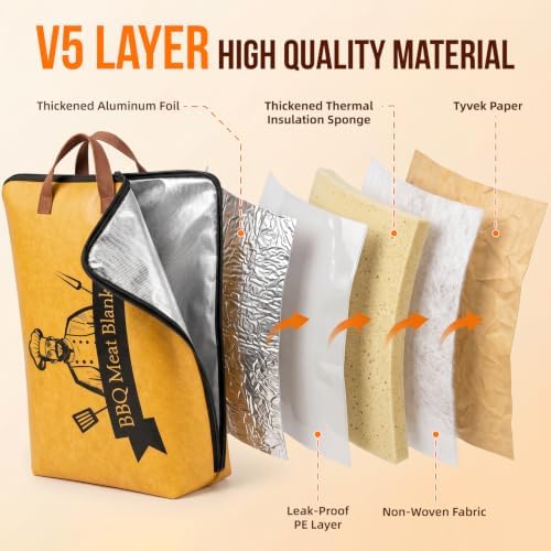 BBQ blanket for resting meat, Heat Retention Meat Resting Pouch for