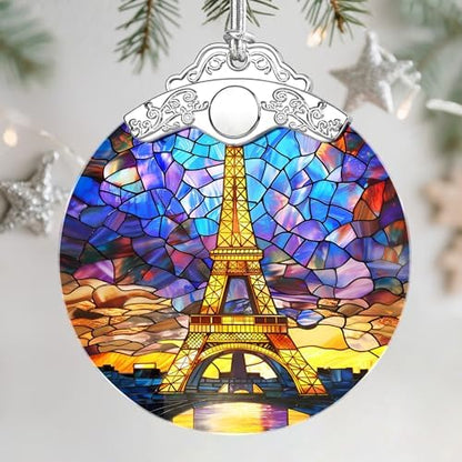 Christmas Ornaments: Stained Glass Ornament, Christmas Tree Ornament