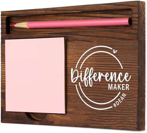 Dean Difference Maker Self-Stick Note Pad Holder Appreciation Gift for