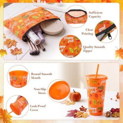 25 Pcs Thanksgiving Party Gift Bulk 5 Set Pumpkin Maple Leaf Gift