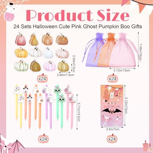 Epakh 24 Sets Halloween Party Favor Ballpoint Pen Sticky Note with