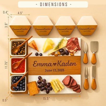 Personalized Charcuterie Board - Custom Large Cheese Boards for