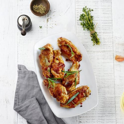 Ceramic Serving Platter Set, 4 Pcs 10 inch Rectangular Serving Tray