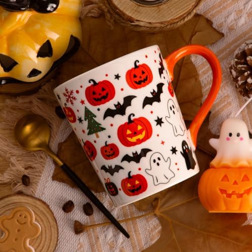 YUN TAO Halloween Mug, 11 Oz Ceramic Nightmare Before Christmas Mug