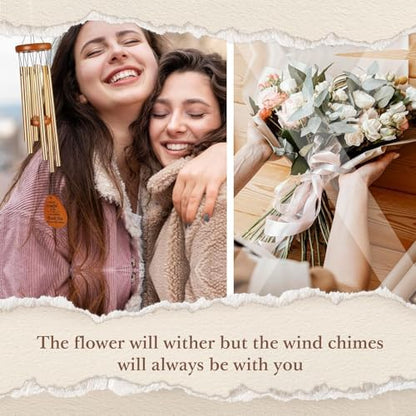 Leebbsin Thank You Gifts for Women Men, 25.5" Appreciation Wind Chimes