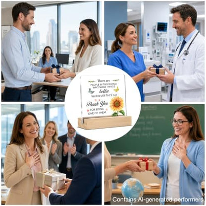 Appreciation Gifts for Women Thank You Clear Desk Decorations