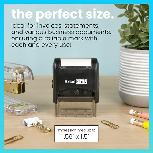 ExcelMark Self-Inking Novelty Message Stamp - Really?! - Red Ink