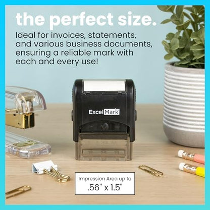 ExcelMark Self-Inking Novelty Message Stamp - Really?! - Red Ink